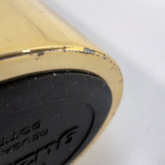 Guzzini Gold Metal Water Bottle Travel 12h Hot 24h Cold 500ml Thermo Reuseable - Picture 12 of 16